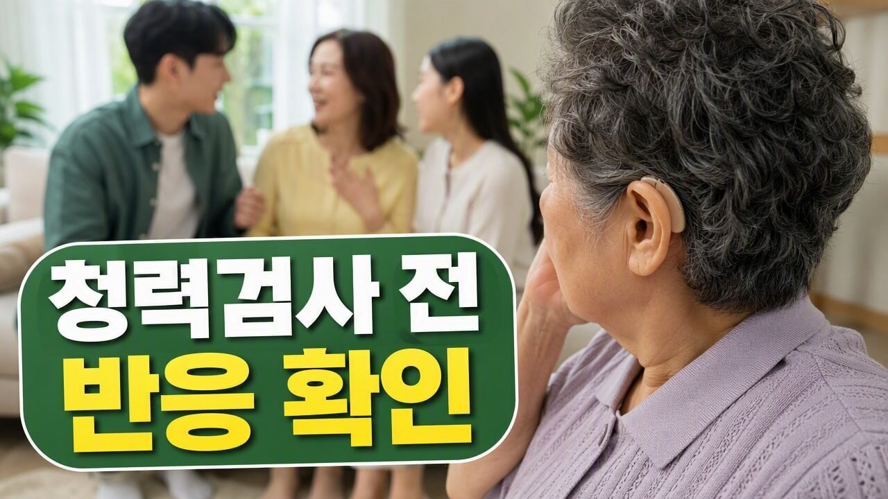 주문진읍보청기 부모님 첫 청력검사 전 확인해야 할 소리 반응