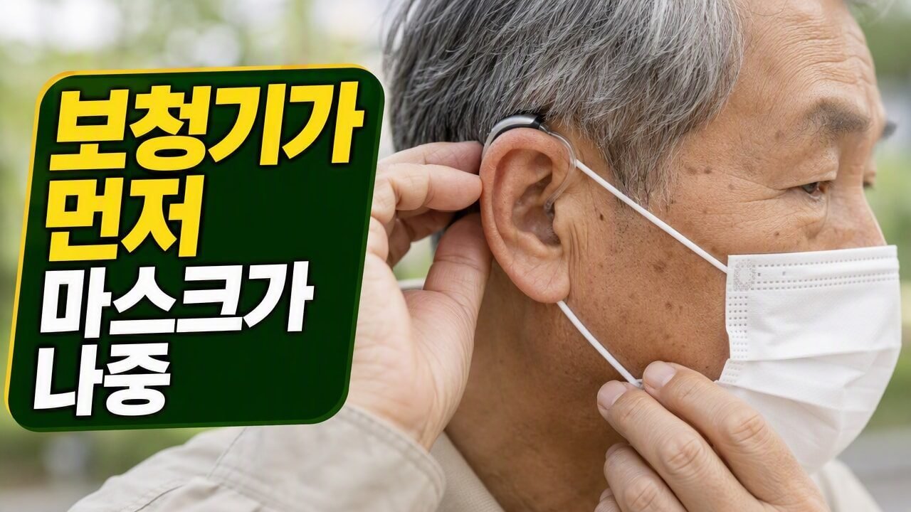 보청기 착용 후 마스크 벗을 때 분실을 방지하는 관리 팁