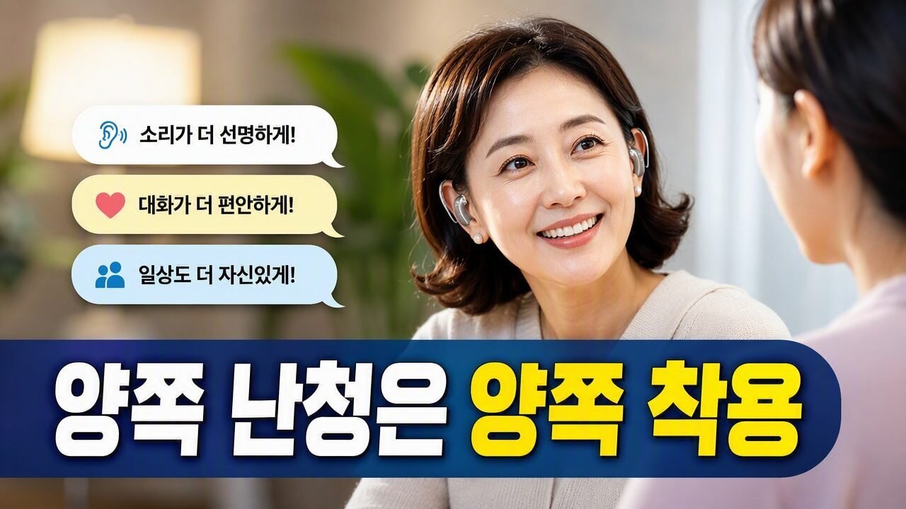 보청기 한쪽만 착용해도 될까? 양쪽 난청에서 달라지는 듣기 차이