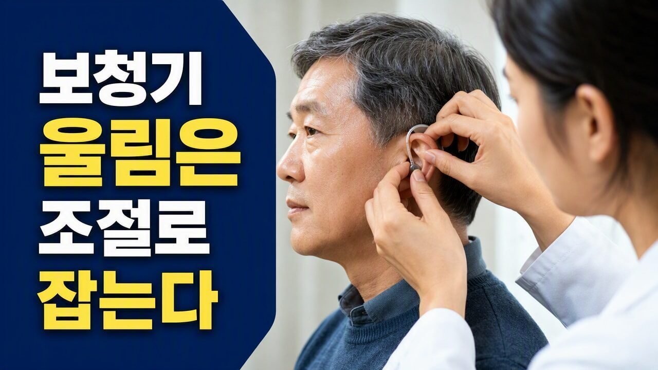 교동보청기 초기 착용 시 울림 현상을 줄이는 소리 조절 과정