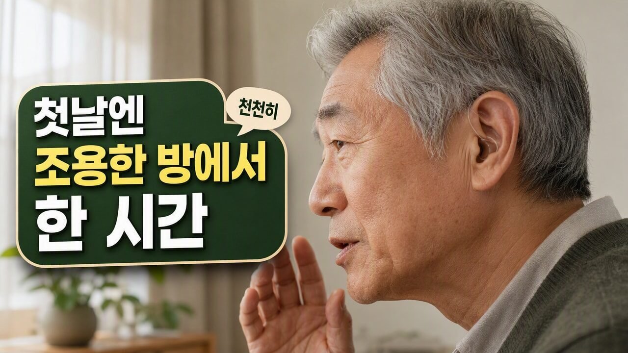 입암동보청기 처음 착용할 때 실내 대화부터 적응하는 단계별 연습법