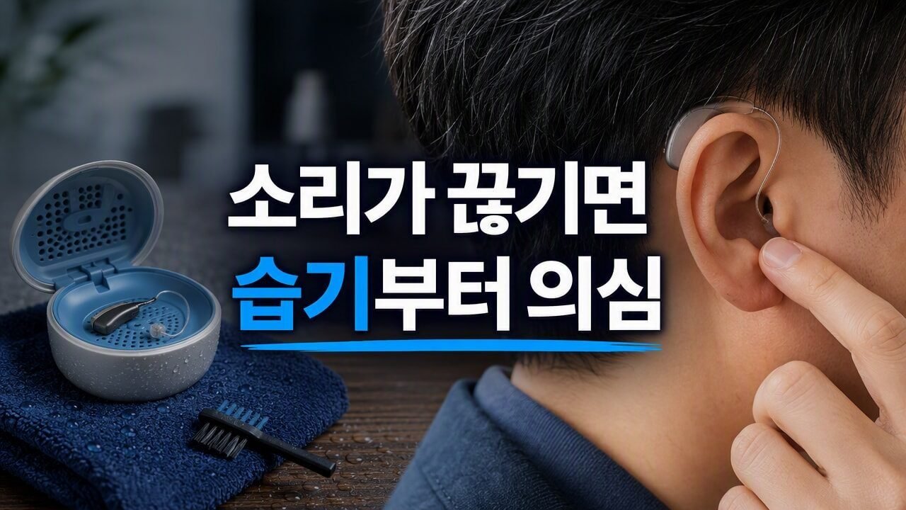 보청기 리시버에 습기가 찼을 때 나타나는 소리 변화와 대처